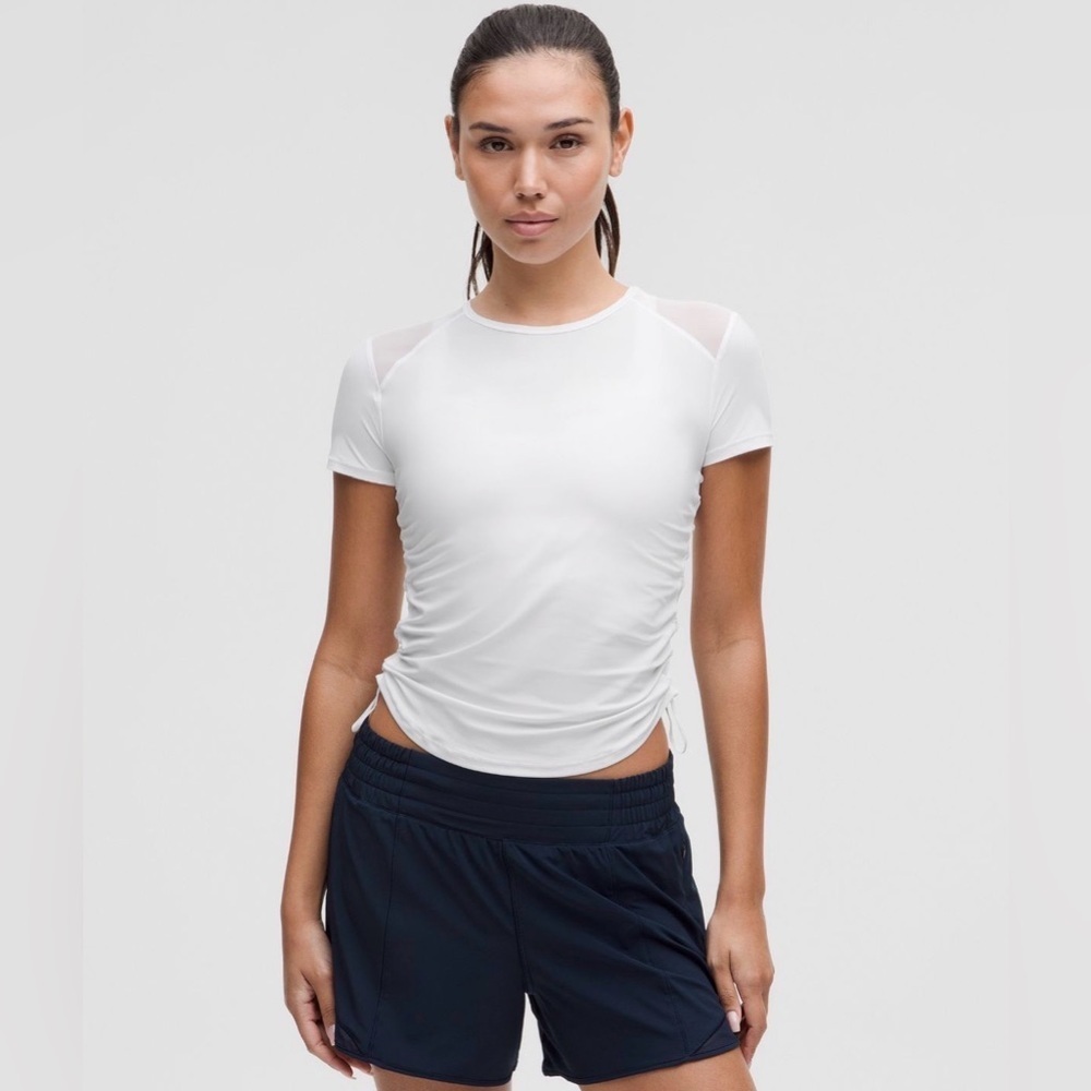Lululemon Sculpt Cinched Short-Sleeve Shirt in White – Size 14 – NWT